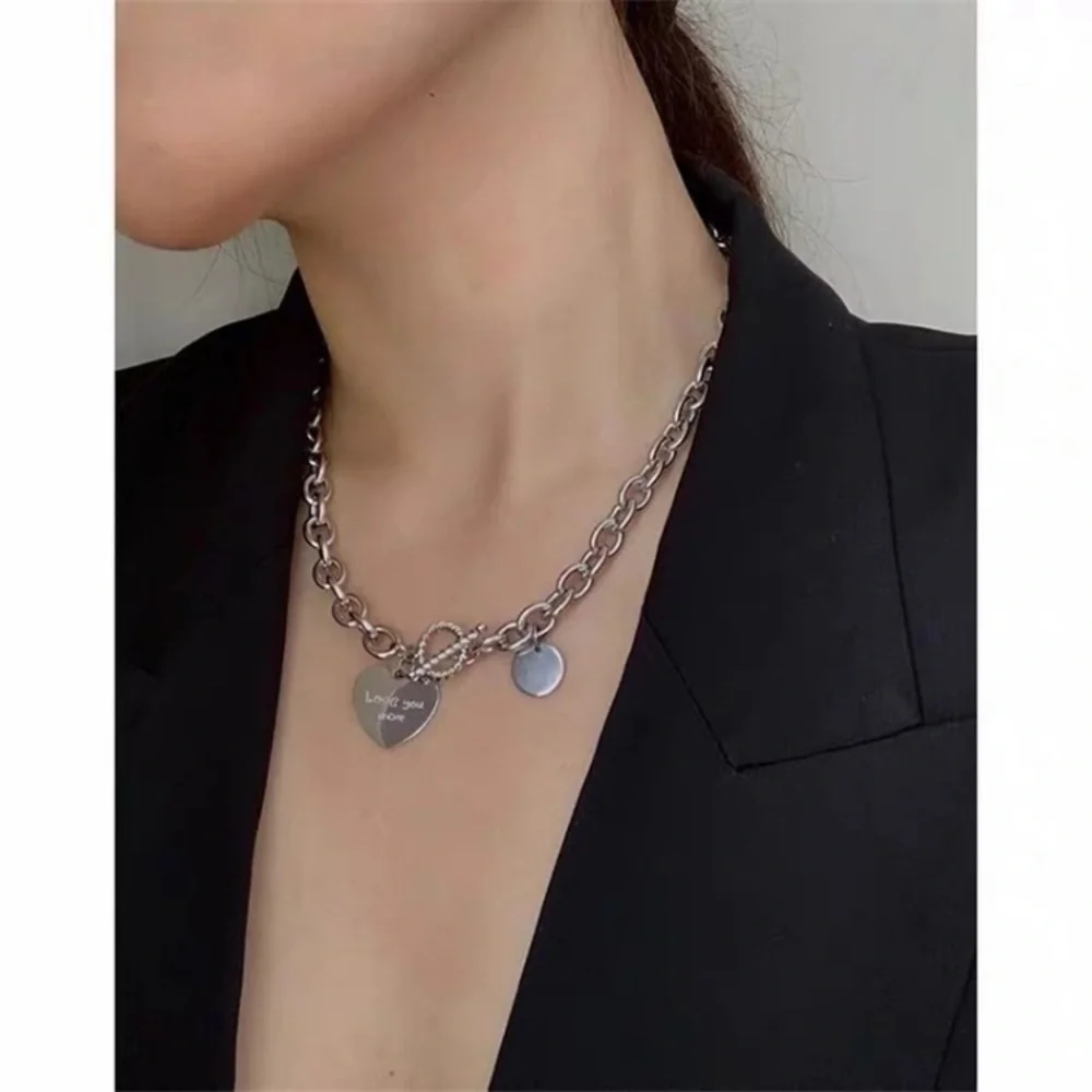 🌟 Love You More Platinum Plated Chunky Necklace